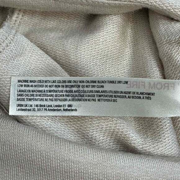 Free People Movement‎ Second Chance Hooded Jumpsuit Relaxed Fit Beige Size Small - Picture 16 of 16